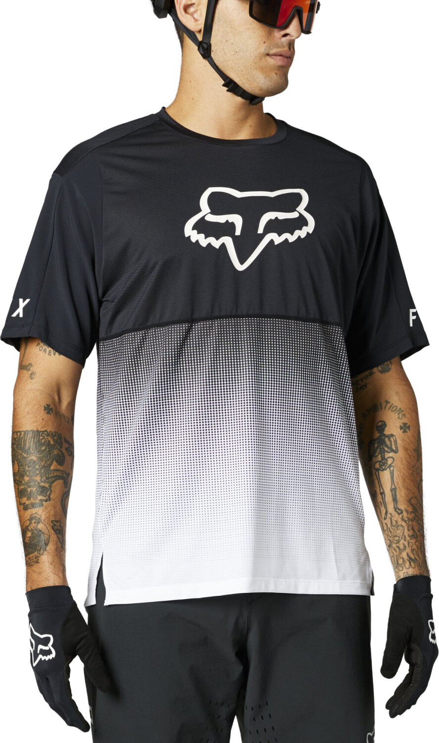 Fox Flexair Foxhead Short Sleeve Trikot Men (2021) black/white