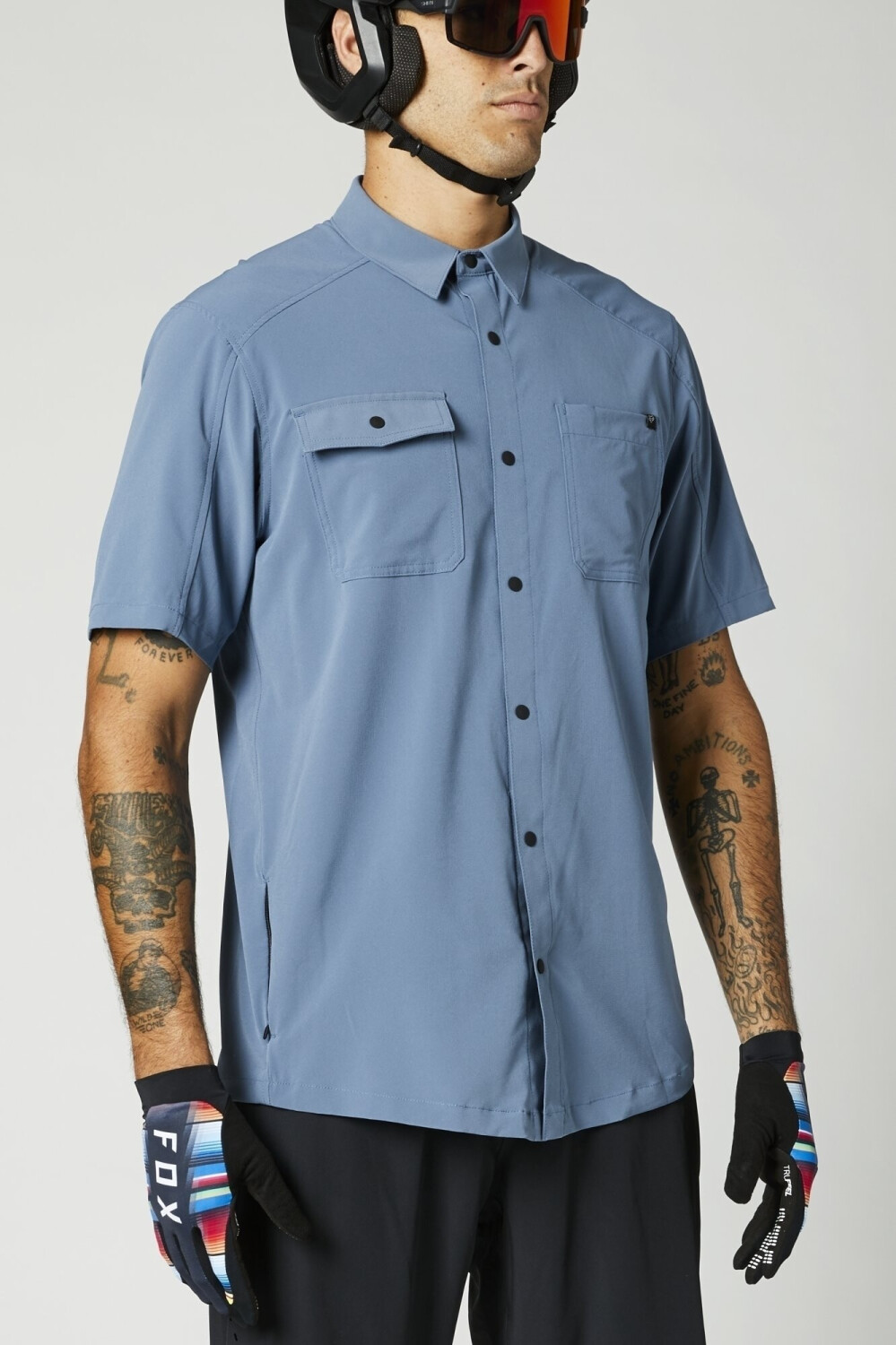 Fox Flexair Woven Short Sleeve Trikot Men (2021) matte blue