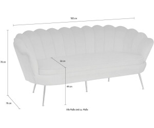 SalesFever Muschel-Sofa 3-Sitzer 180x54x78cm grün ab 875,49 € |  Preisvergleich bei