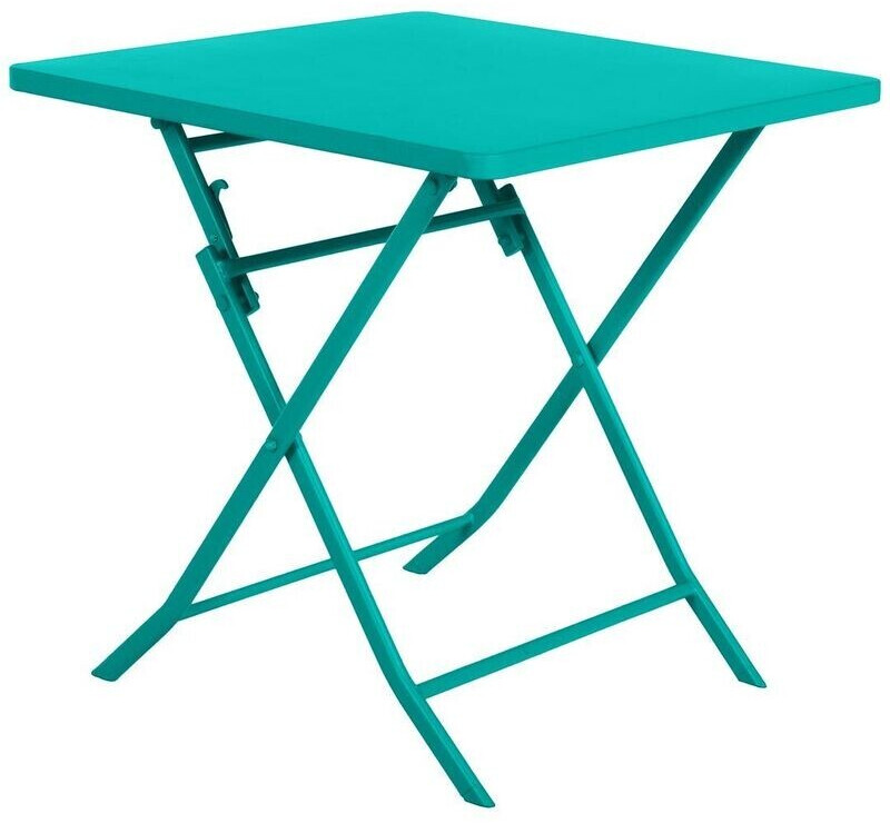 Hespéride Table de jardin pliante carrée Greensboro 2 places émeraude