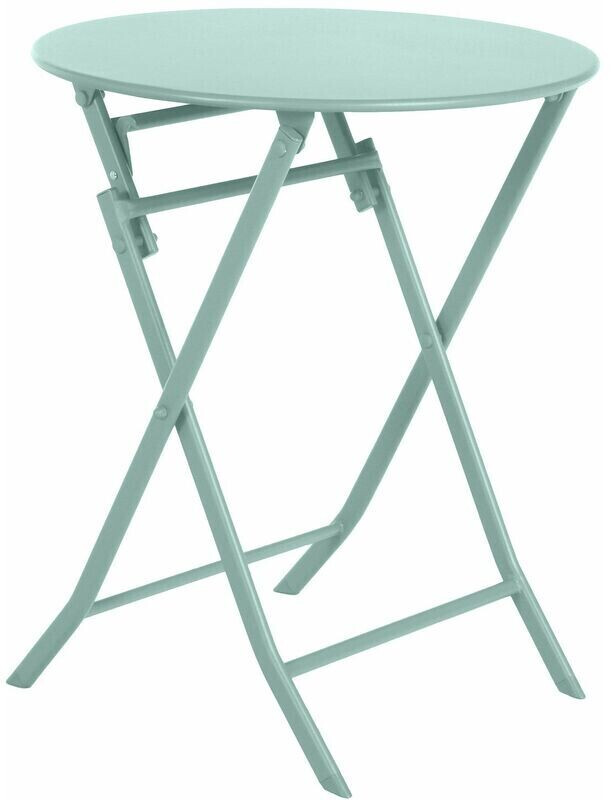 Hespéride Table de jardin pliante ronde Greensboro 2 places vert céladon