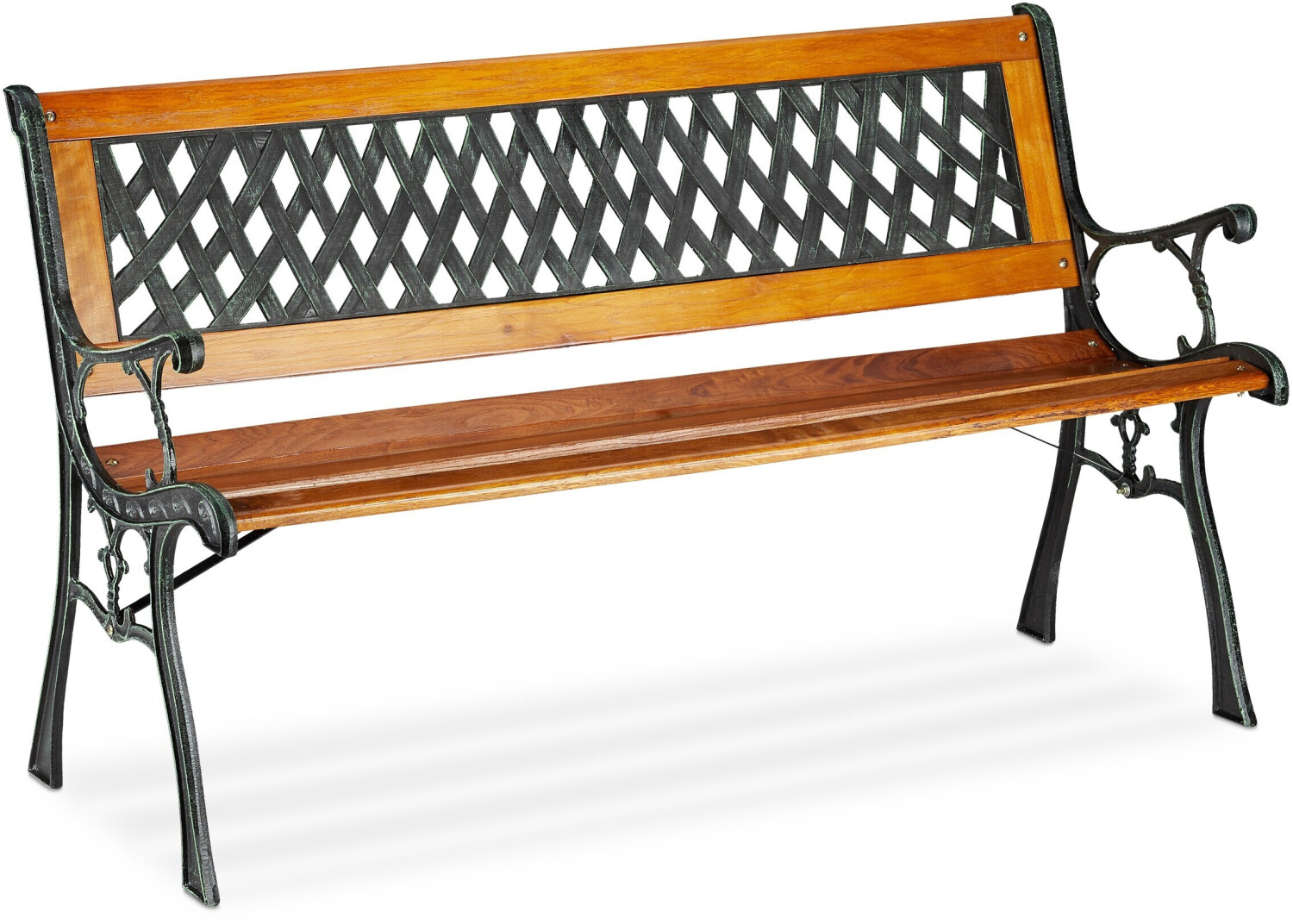 Relaxdays Garden bench wicker design
