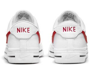 nike court legacy red and white