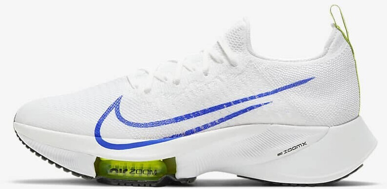 Nike Air Zoom Tempo Next% white/volt/black/racer blue au meilleur prix sur idealo.fr