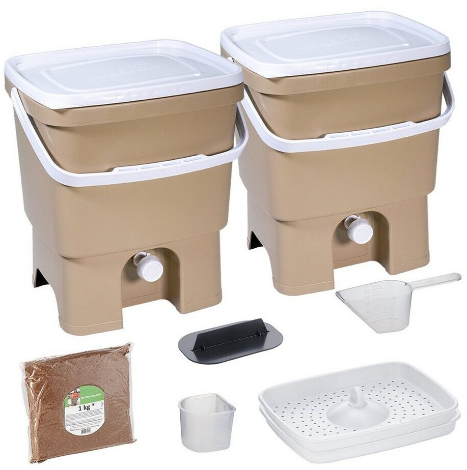 Skaza Exceeding Expectations Bokashi Organko Set (2 x 16 L) beige