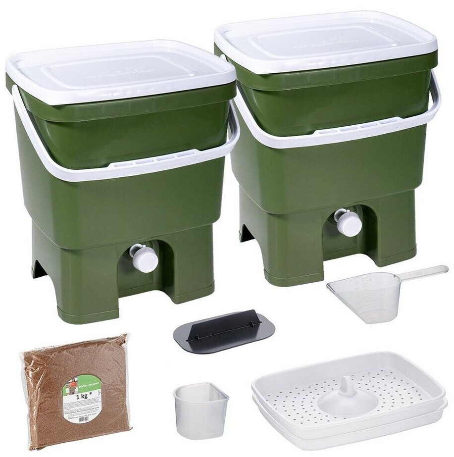 Skaza Exceeding Expectations Bokashi Organko Set (2 x 16 L) green