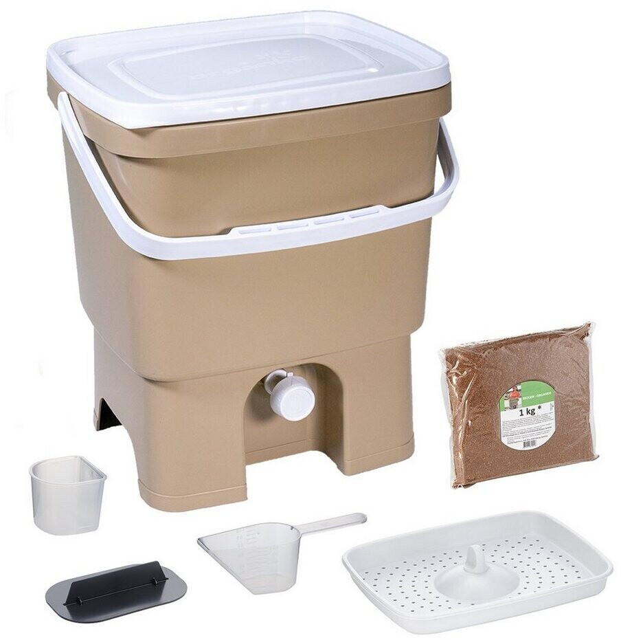 Skaza Exceeding Expectations Bokashi Organko (16 L) with 1 kg EM Ferment beige