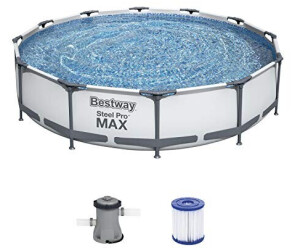 Bestway 56416 Steel Pro Max cm ab Frame 76 114,99 366 € Pool-Set bei x Preisvergleich mit | Filterpumpe