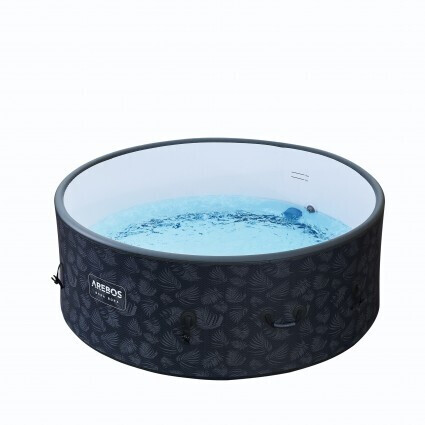 Arebos Jacuzzi gonflable, Intérieur & extérieur, Ø 180 cm