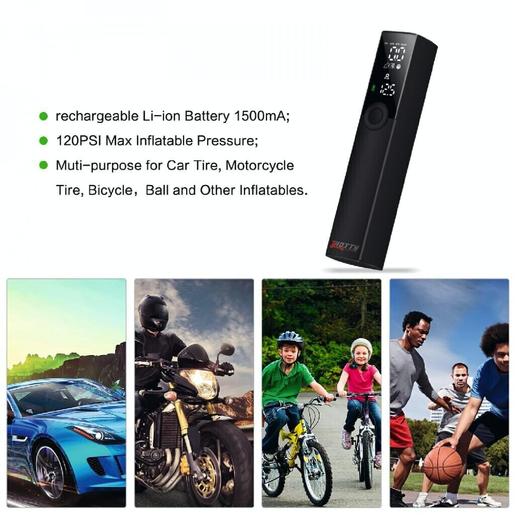 Telestar Elektrische Luftpumpe (LiPolymer Akku, 1200mAh