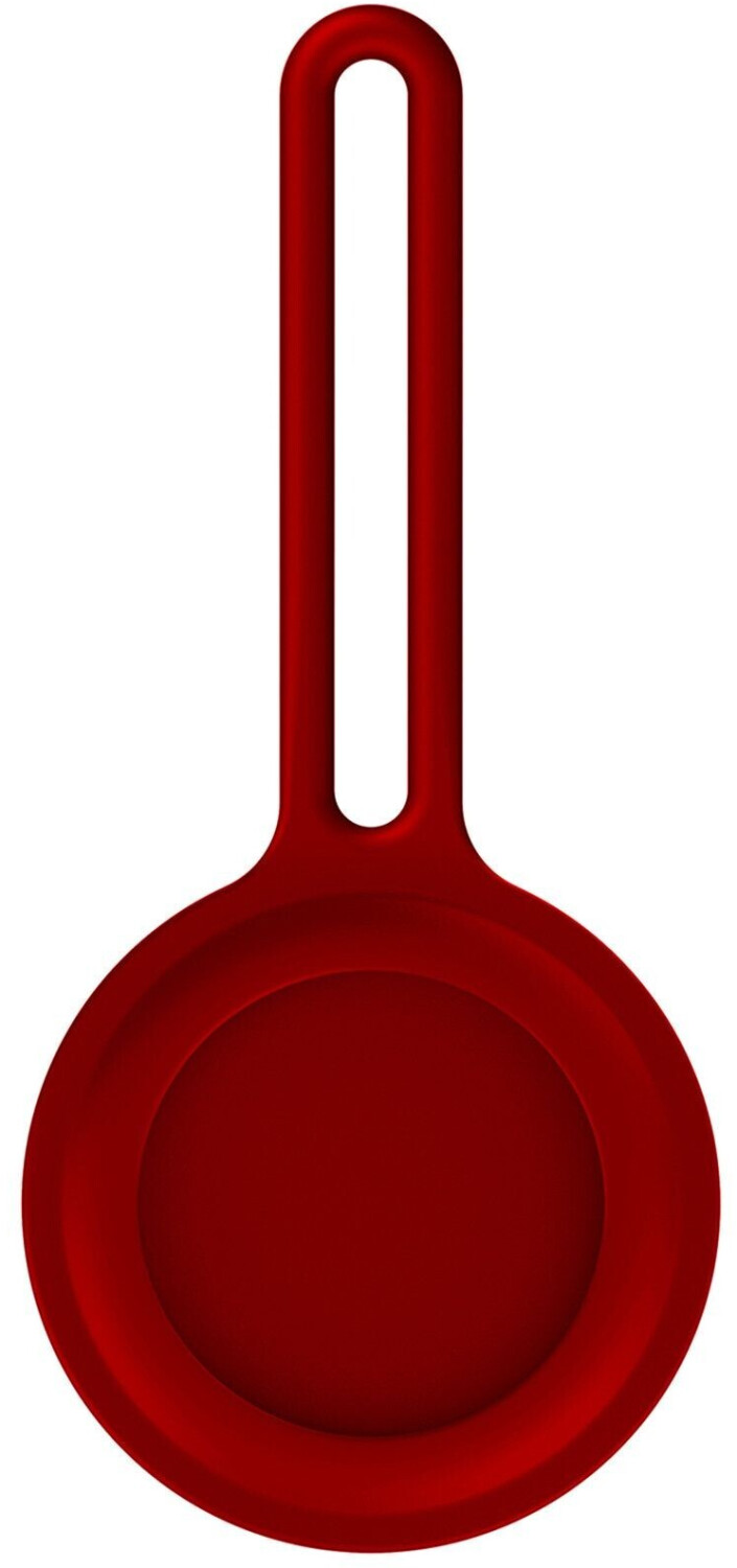 Generique Étui Airtags en silicone rouge