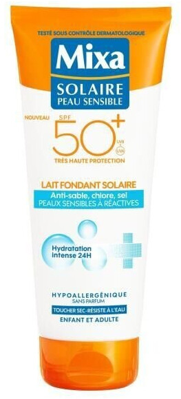 Lait-soin Solaire SPF 50+ hydratation 24h Mixa 200ml