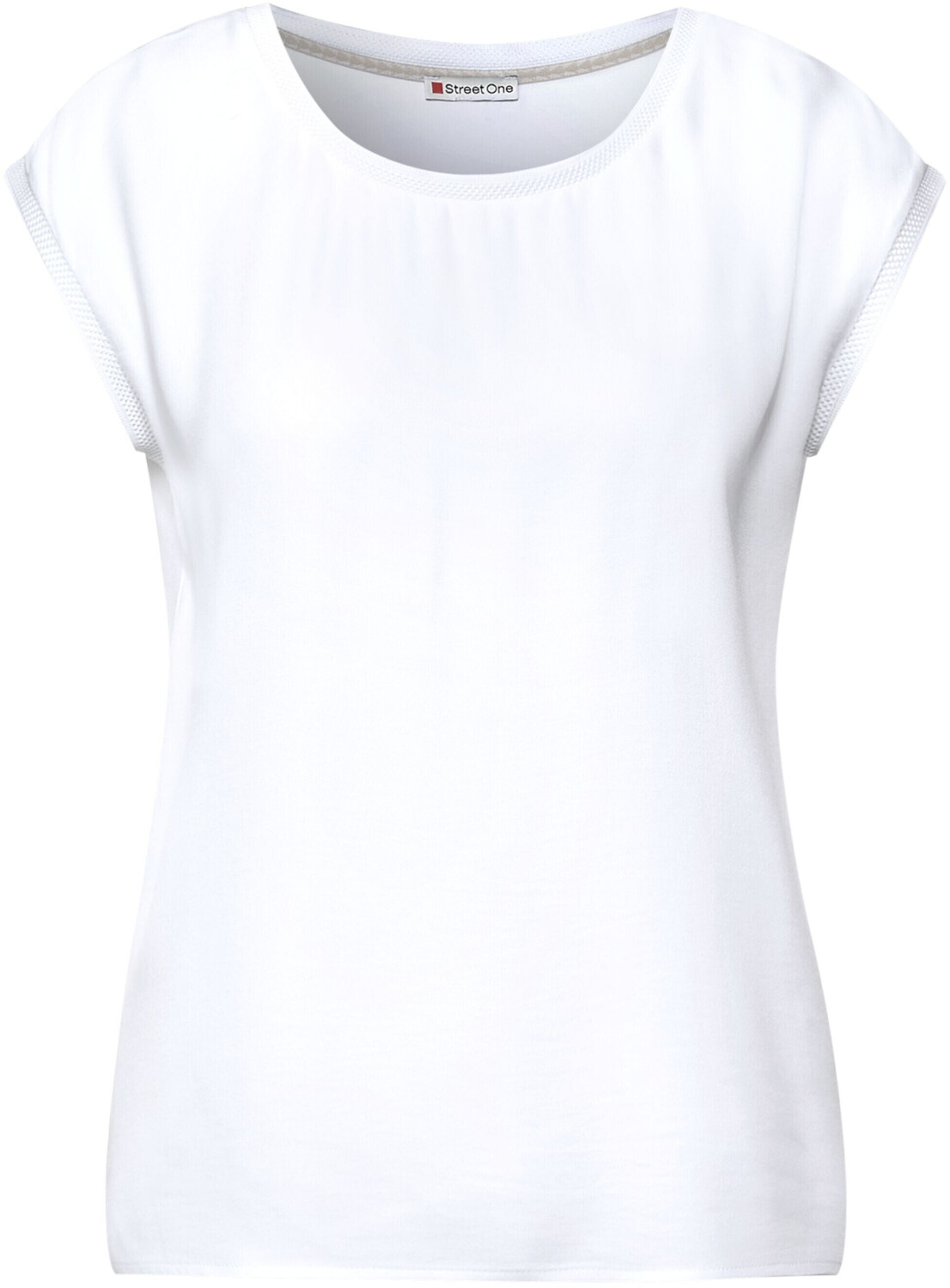Street One T-shirt Im Materialmix (A316378) white ab 28,99 