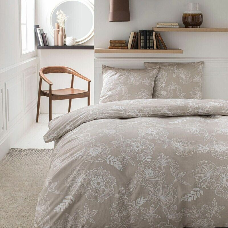 Today Parure de lit en coton 240 x 260 cm + 65 x 65 cm