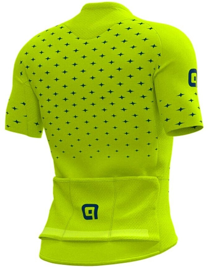 Alé Cycling PRR Stars Short Sleeve Shirt Men (2021) fluo yellow/petrol