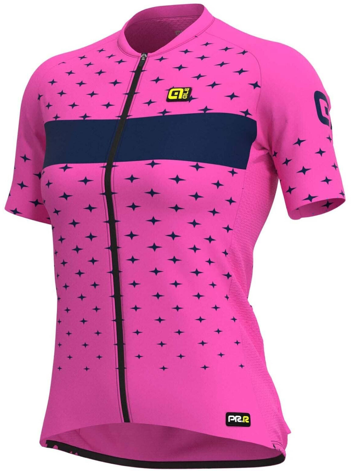 Alé Cycling PRR Stars Short Sleeve Shirt Women (2021) fluo pink/navy blue