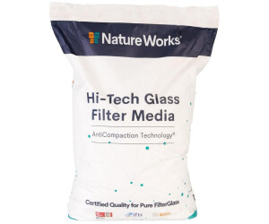 Filterglas Pool Filtermaterial Sandfilteranlage Körnung 1,0-3,0 mm 20kg Sack 