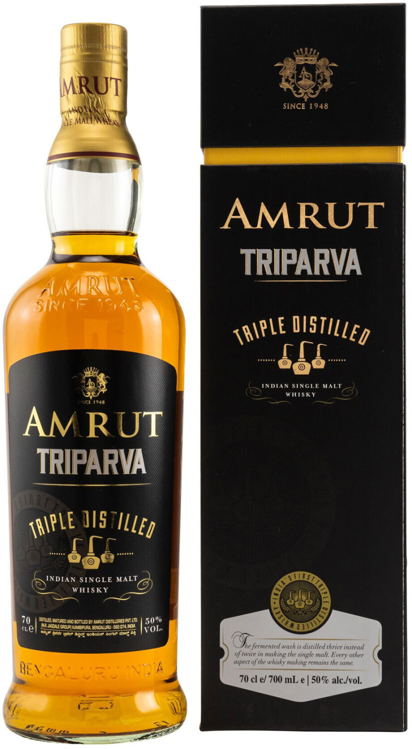 Amrut Triparva Triple Distilled Indian Single Malt Whisky 0,7l 50%