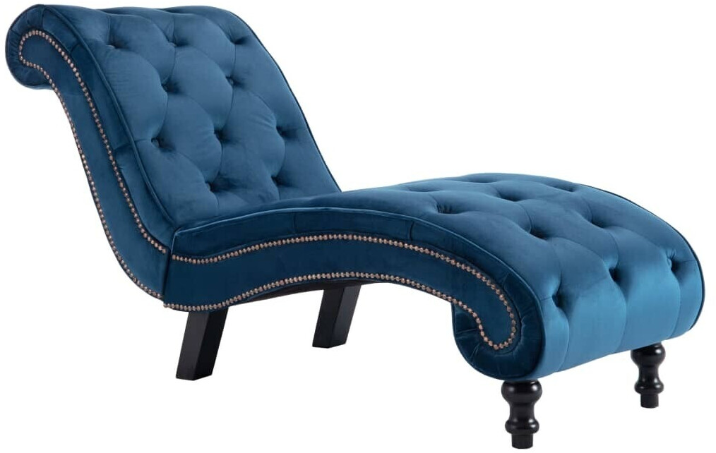 vidaXL Chaise longue en velours