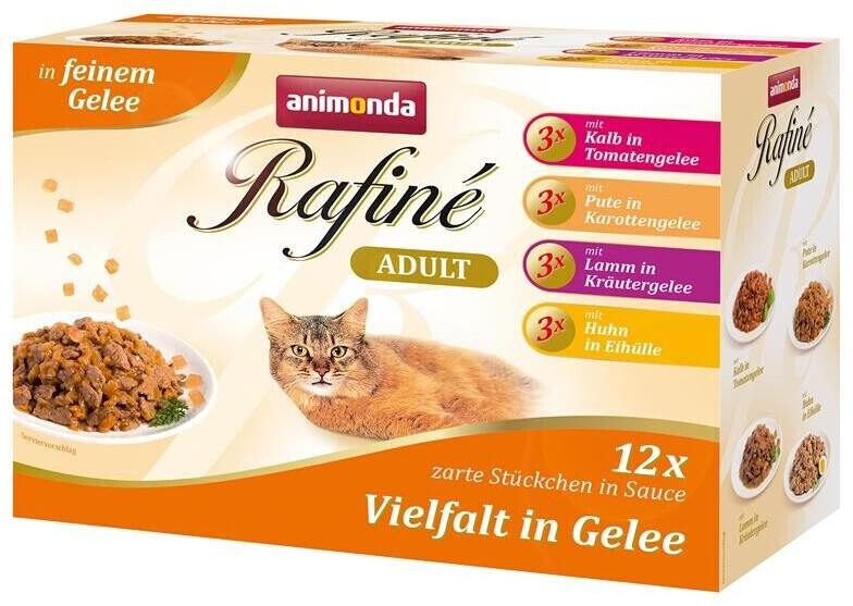 Animonda Rafiné Adult Multipack in Jelly 4 Varieties 24x100g