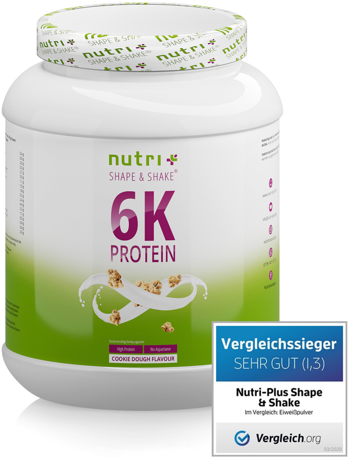 Nutri-Plus Vegan 6K Protein 1000g