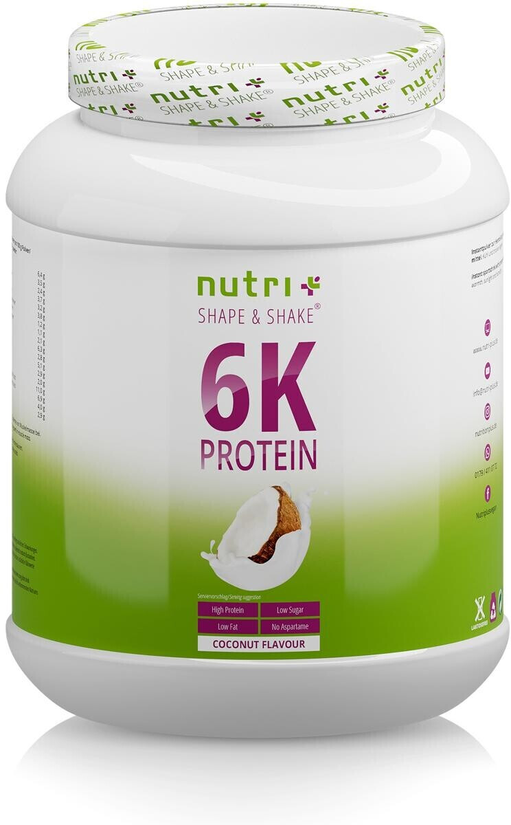Nutri-Plus Vegan 6K Protein 1000g Coconut