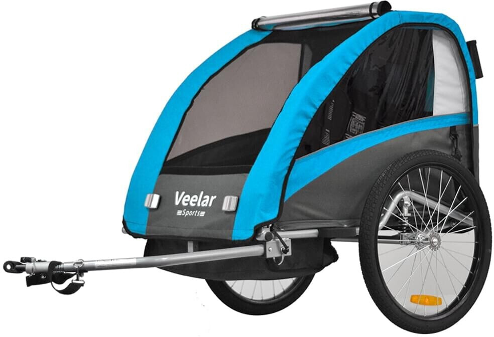 Veelar Sports 2 In 1 Kinderanhänger Test Tiggo Veelar Sports 2 in 1 Kinderanhänger mit Federung ab 149,99