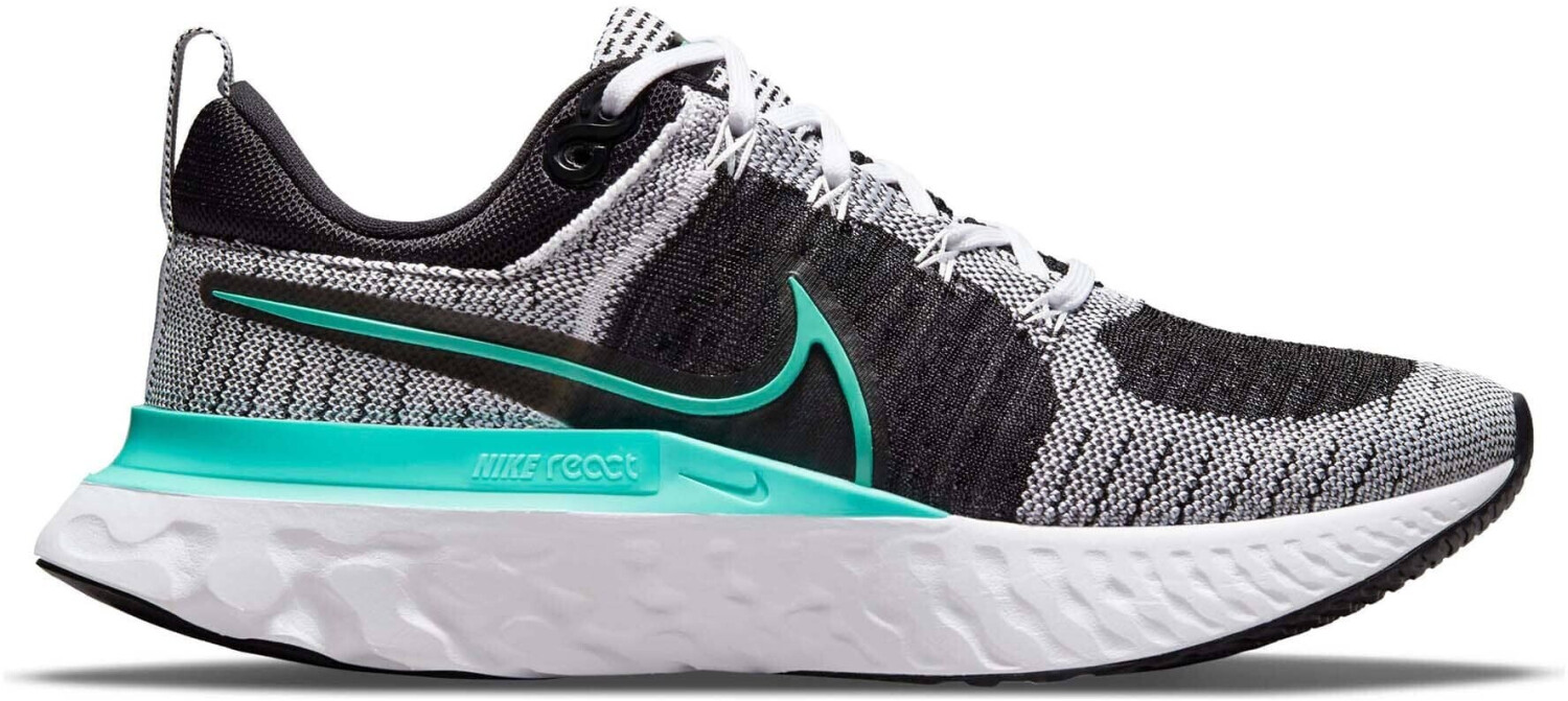 womens black and white nike react