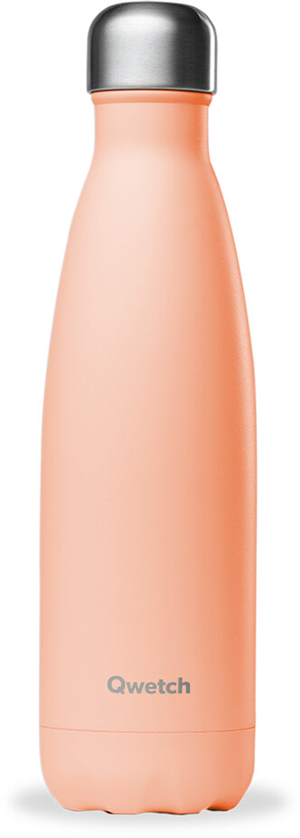 Qwetch Bouteille Isotherme Pastel 500ml Pêche