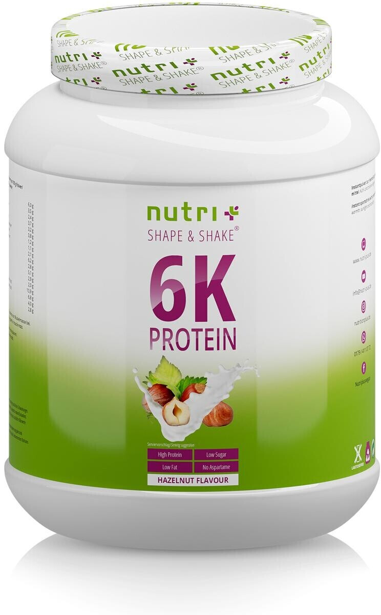 Nutri-Plus Vegan 6K Protein 1000g Hazelnut