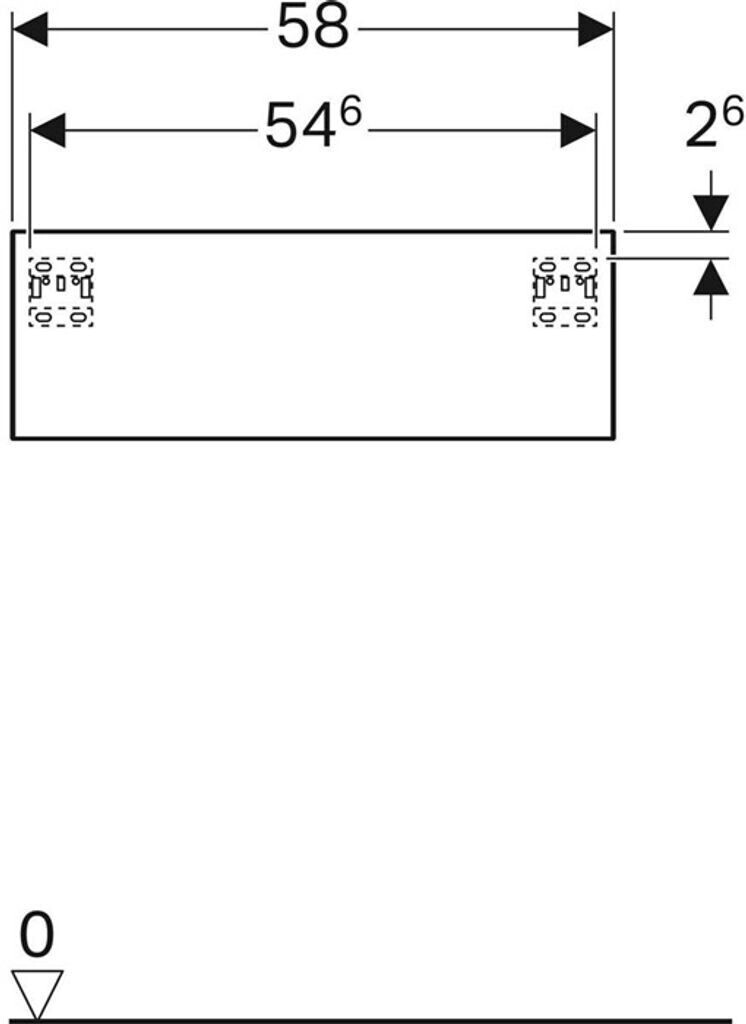 Geberit Xeno² 58 x 20 x 46,2 cm (500.507.01.1)