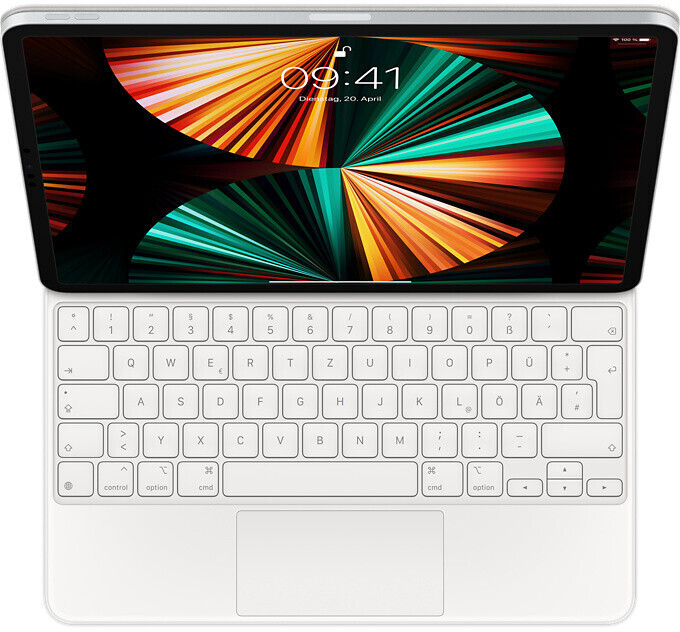 Apple Magic Keyboard für iPad Pro 12.9 (5. Generation) (Deutsch) weiß