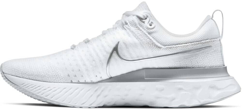 Buy Nike React Infinity Run Flyknit 2 white/metallic silver-pure platinum from Â£103.30 (Today 