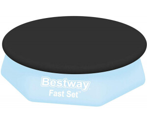 Bestway Flowclear Abdeckplane für Fast Set Pool Ø 244 cm schwarz (58032-21)  ab 6,90 € | Preisvergleich bei