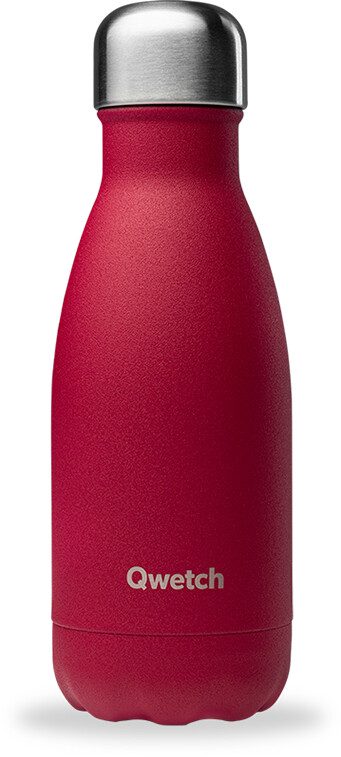 Qwetch Bouteille Isotherme Granite 260ml Rouge