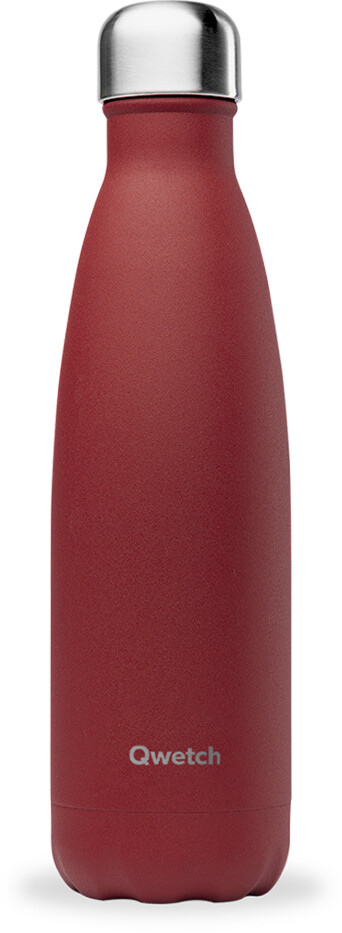 Qwetch Bouteille Isotherme Granite 500ml Rouge