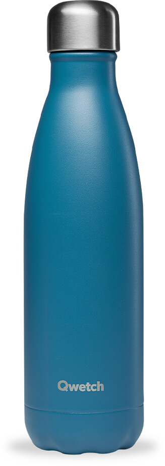 Qwetch Bouteille Isotherme Mat 500ml Bleu Canard