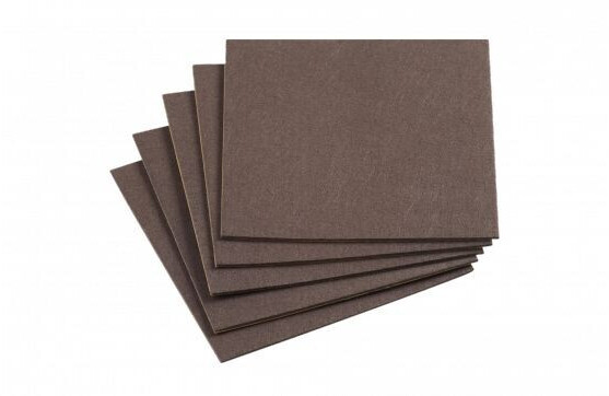 Meister Felt gliders 0645526, 200 x 200mm, brown, self-adhesive, 5 pieces
