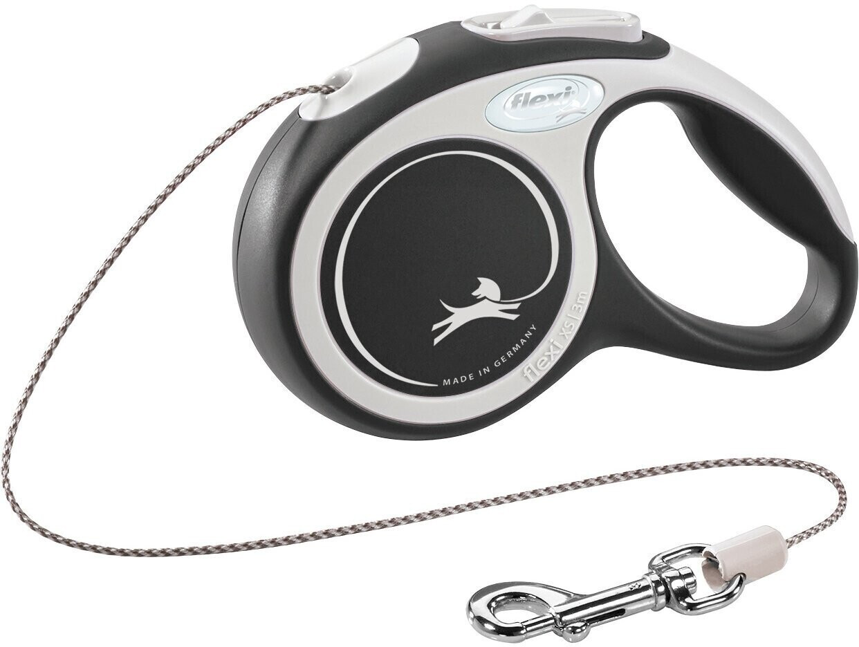 Flexi New Comfort Cord M 8m Black/Grey