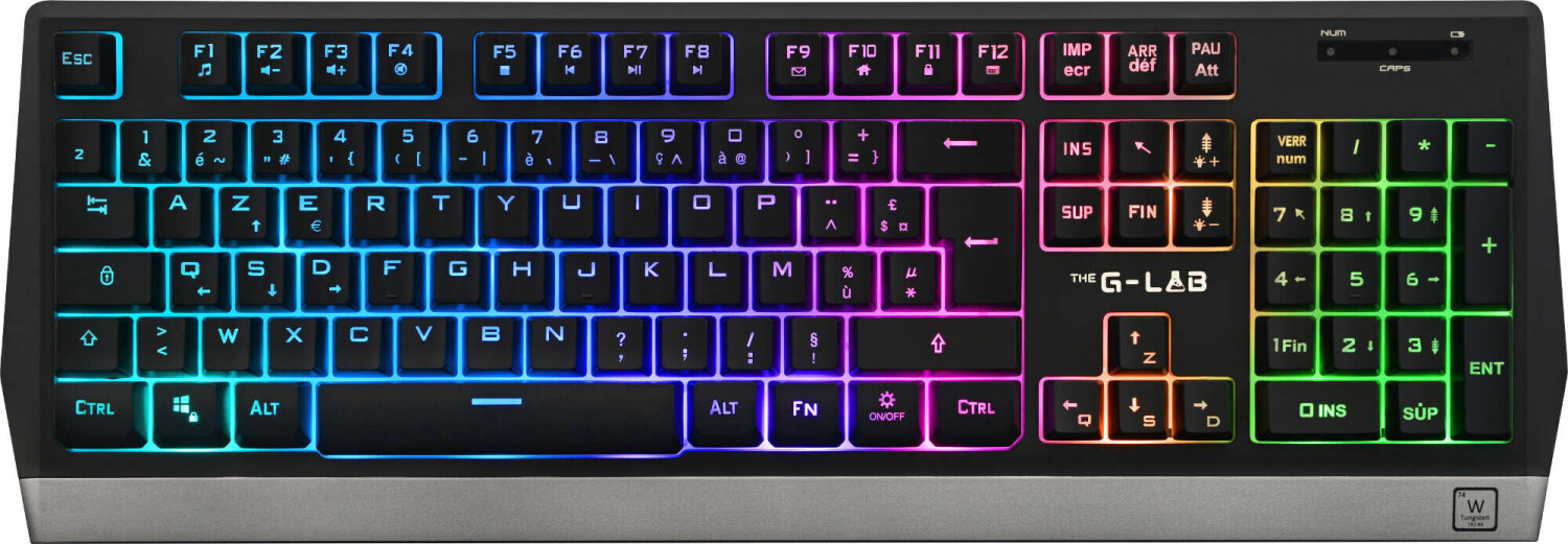 The G-Lab COMBO TUNGSTEN - Teclado + raton - wireless - RGB - PC-PS4-PS5 -  Pack Perifericos. PC GAMING