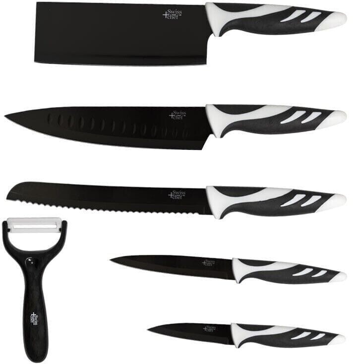 Elegance Set de 5 cuchillos chef Negro