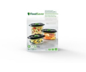 Boîtes alimentaires FoodSaver de conservation et marinade | 700 ml & 1,2 L  | Boîtes alimentaires hermétiques sans BPA | Anti-fuite | Vont au