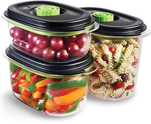 FoodSaver Boîte alimentaire de conservation et marinade, 2,3 Litres, Boîte  alimentaire hermétique sans BPA, Anti-fuite