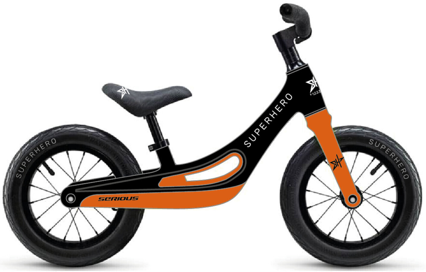 Serious Superhero PB (2021) black mat/orange