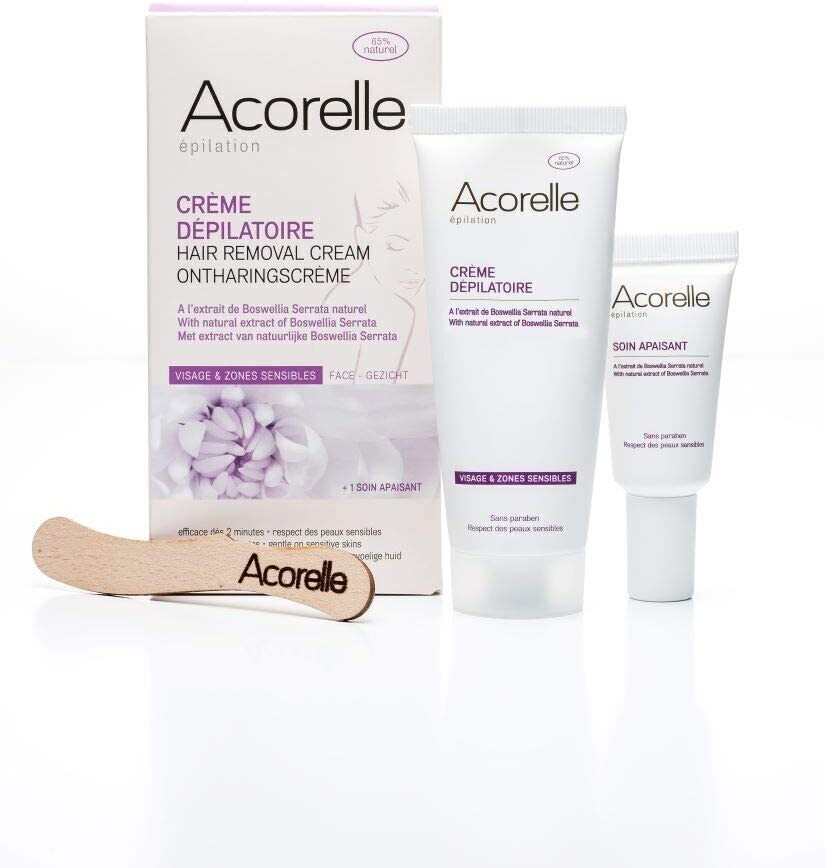 Acorelle Crème dépilatoire visage et zones sensibles (150 ml)