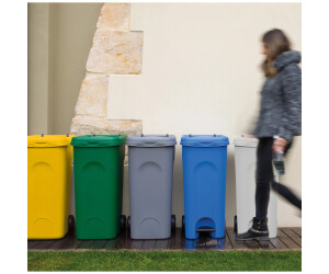 Poubelle Eco System Stefanplast 40 Litres - Bleu - Design Simple Et Pratique - Qualité Supérieure - 5