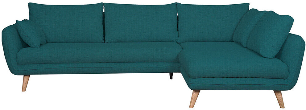 Miliboo Canapé d'angle droit Creep bleu
