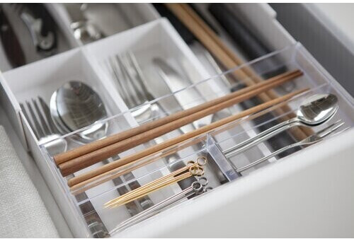 YAMAZAKI Tower Replacement Cutlery Basket white