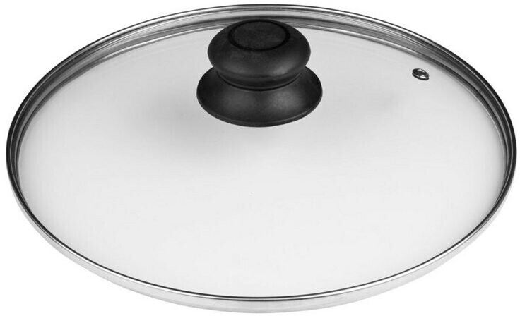 Krüger GL28R Glasdeckel 28 Cm In Rubin – Hitzebeständig Mit Dampfloch – Für Viele Töpfe & Pfannen