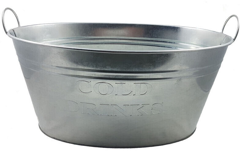 Spetebo Cold Drinks Galvanised Steel Tub 50x34,5x 23cm